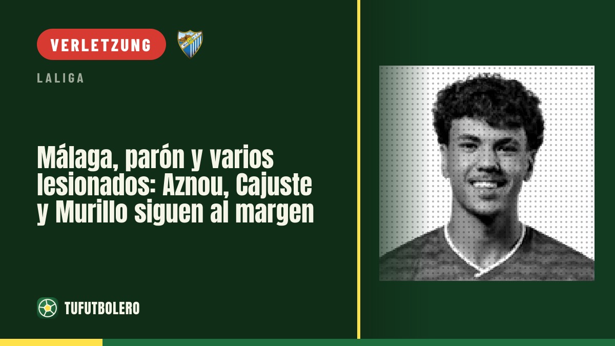 Málaga startet ins Wochenende mit denselben Sorgen: Aznou, Cajuste und Murillo fehlen