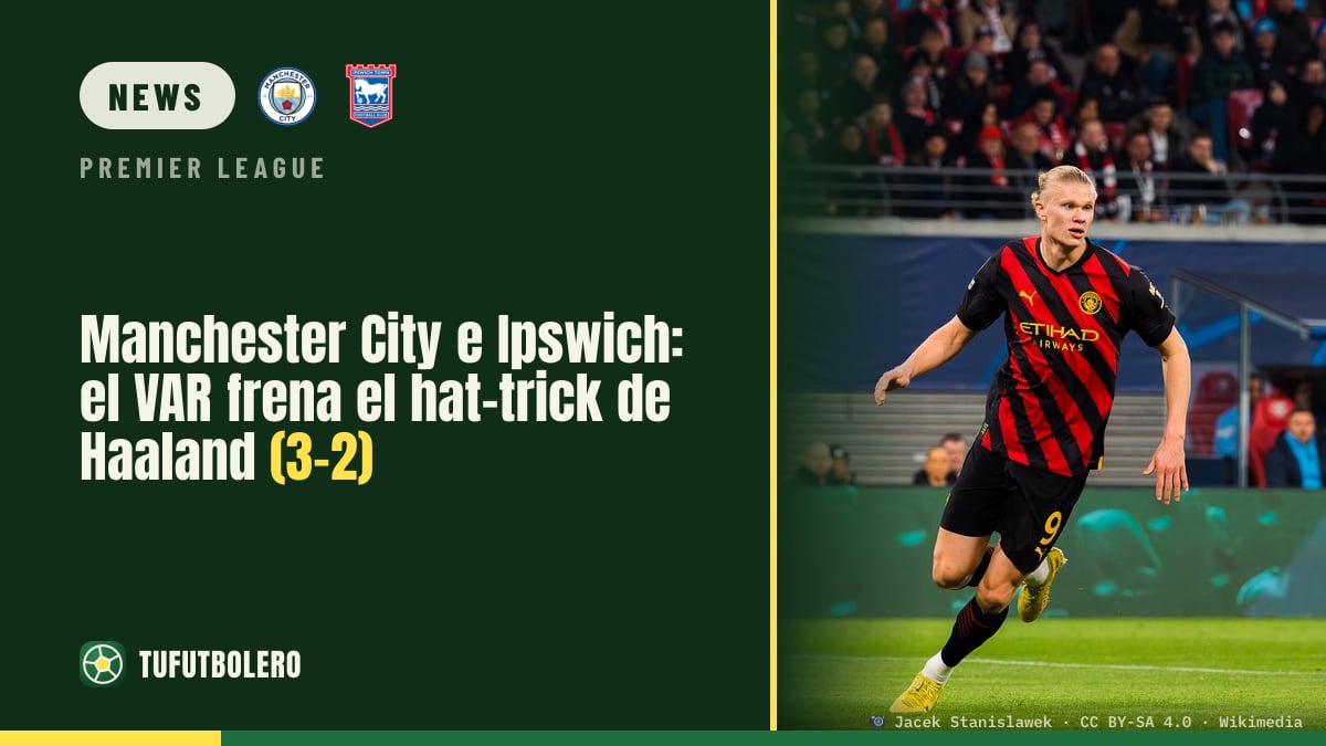 Manchester City gegen Ipswich: VAR stoppt Haaland beim Hattrick (3-2)