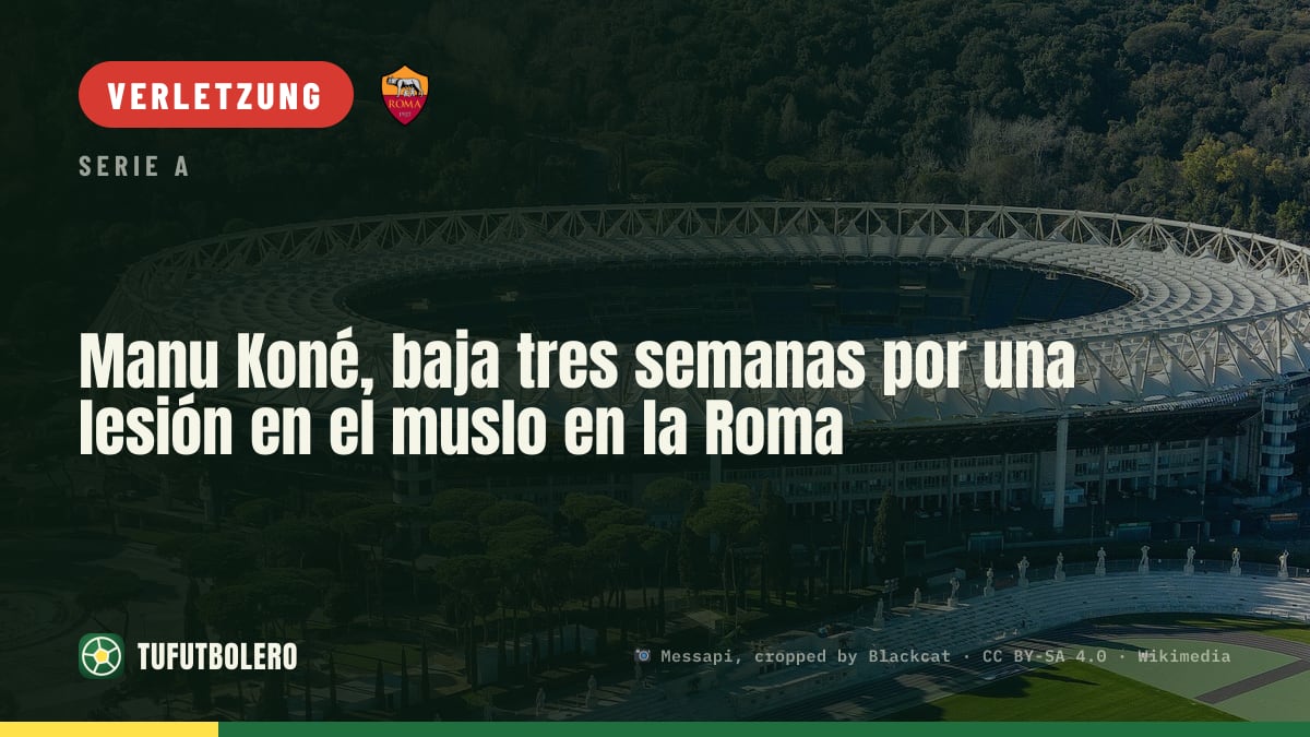 Manu Koné fällt drei Wochen wegen Muskelverletzung am Oberschenkel bei Roma aus