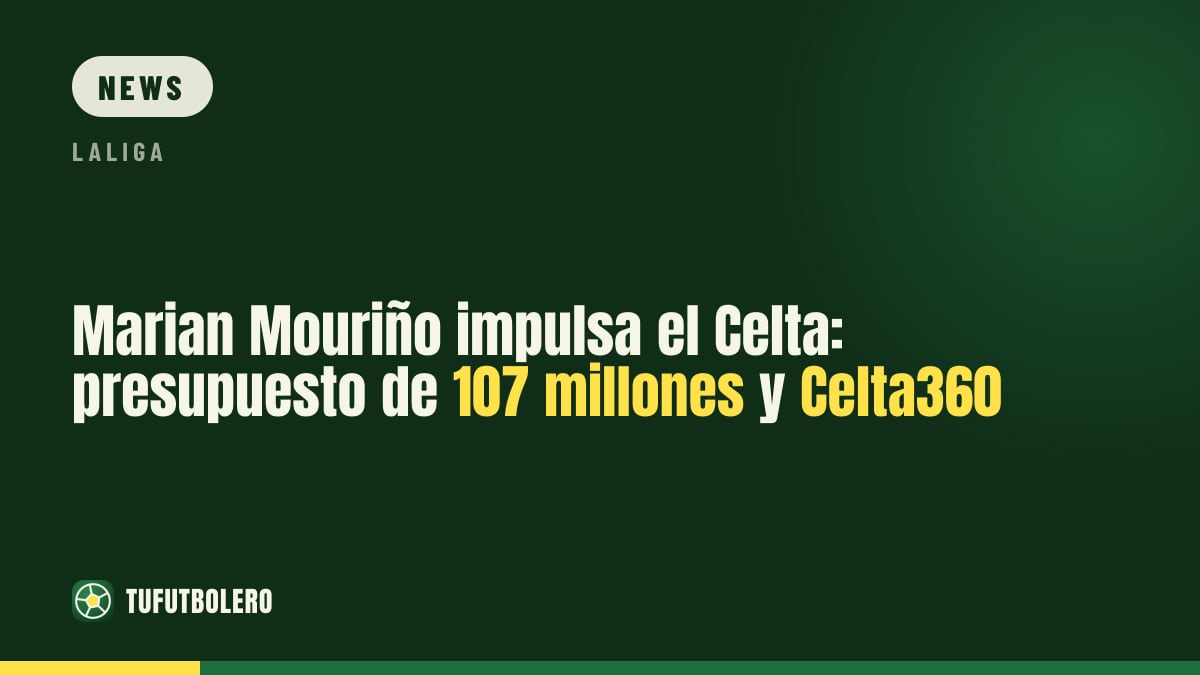 Marian Mouriño treibt den Celta voran: Budget von 107 Mio. € und Celta360