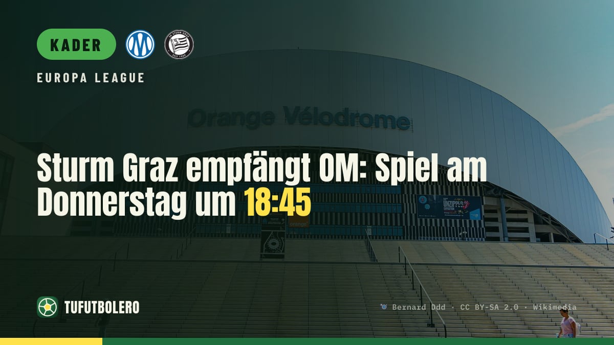 Sturm Graz empfängt OM: Spiel am Donnerstag um 18:45