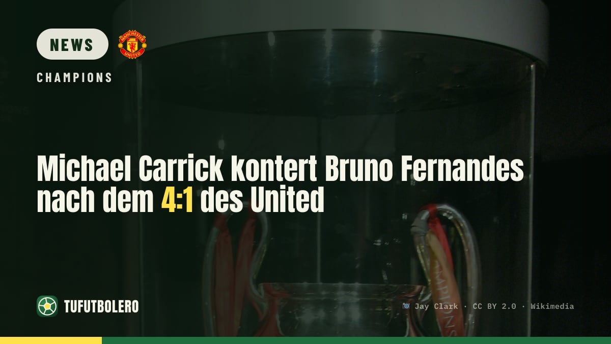 Michael Carrick kontert Bruno Fernandes nach dem 4:1 des United