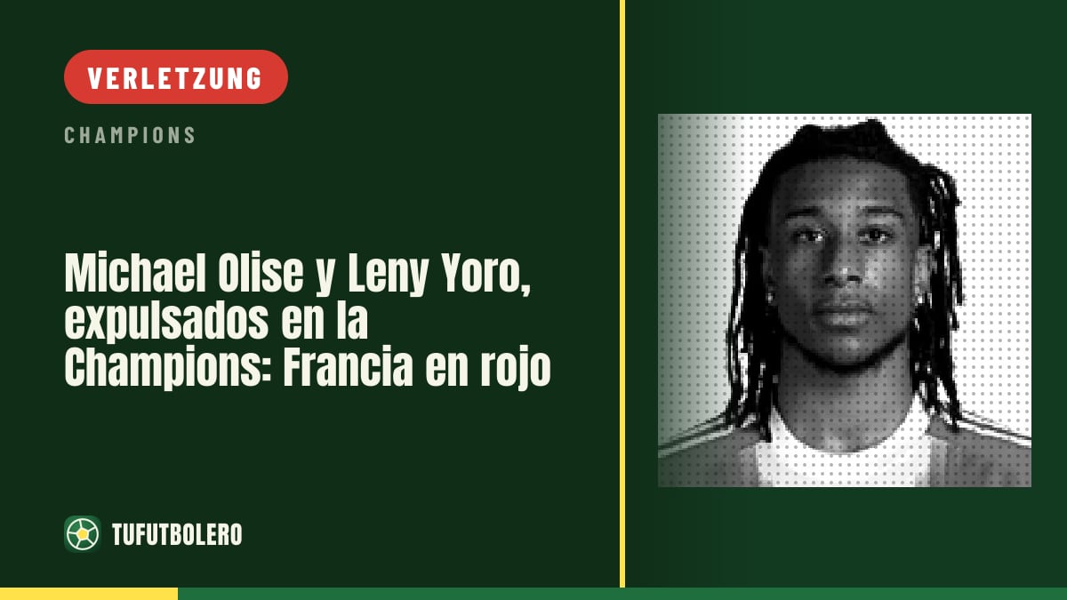 Michael Olise und Leny Yoro sehen die Rote Karte in der Champions League