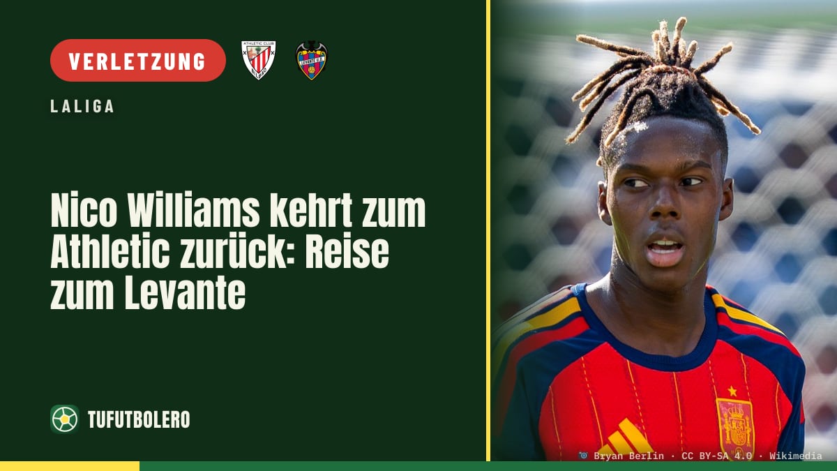 Nico Williams kehrt zum Athletic zurück: Reise zum Levante