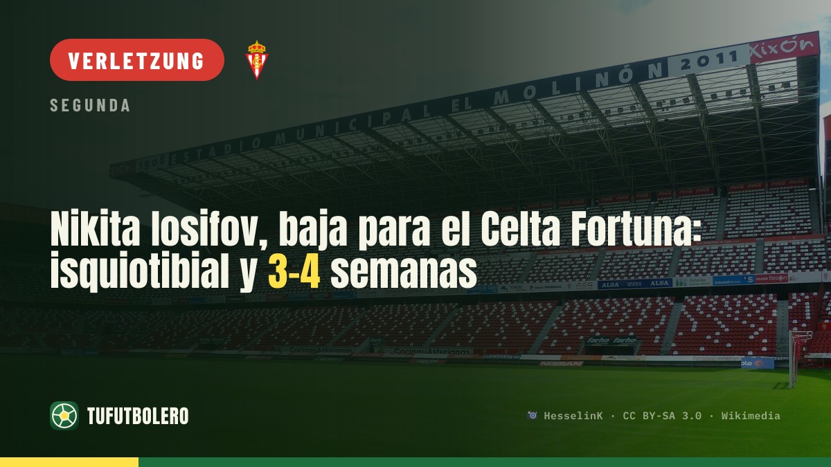 Nikita Iosifov fällt gegen Celta Fortuna aus: Hamstring-Problem, 3-4 Wochen