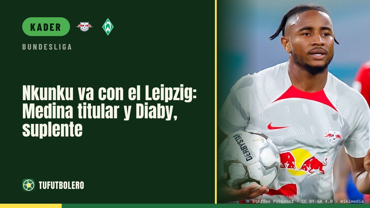 Nkunku startet für Leipzig: Medina bei Bayer in der Startelf, Diaby auf der Bank