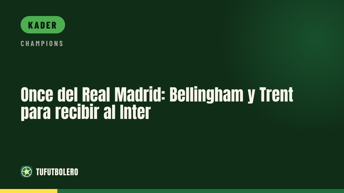 Real-Madrid-Aufstellung gegen Inter: Bellingham und Trent