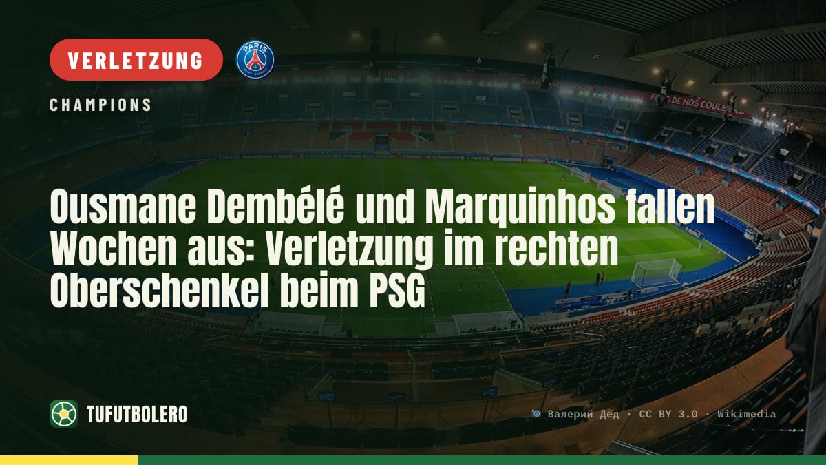 Ousmane Dembélé und Marquinhos fallen Wochen aus: Verletzung im rechten Oberschenkel beim PSG