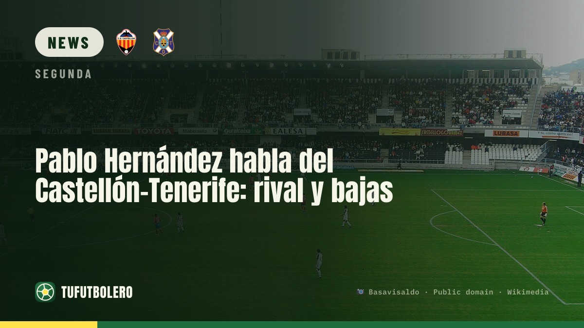 Pablo Hernández vor Castellón-Tenerife: Gegner, Ausfälle, Kader