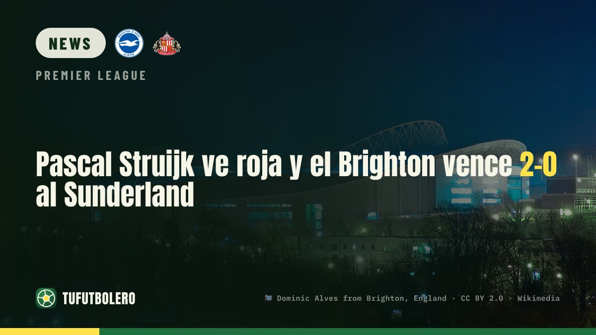 Pascal Struijk sieht Rot, Brighton gewinnt 2:0 gegen Sunderland