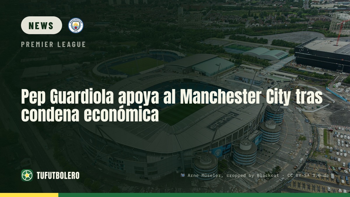 Pep Guardiola zeigt dem Man City nach dem Urteil Rückhalt