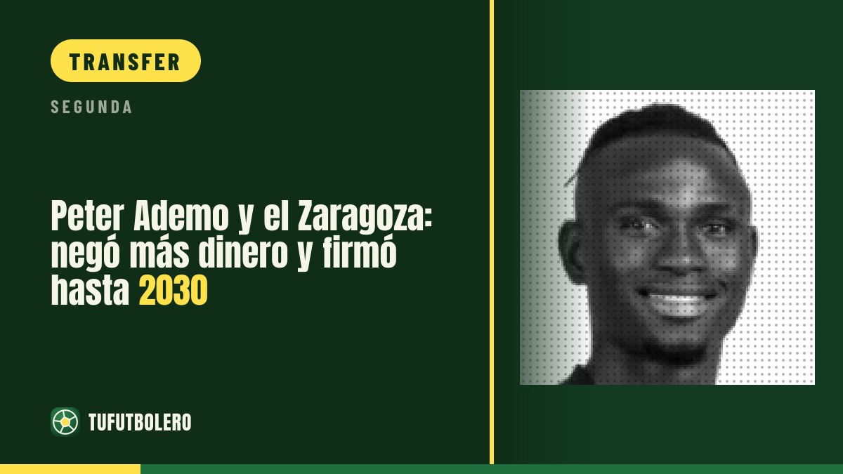 Peter Ademo im Real Zaragoza: mehr Geld abgelehnt, bis 2030