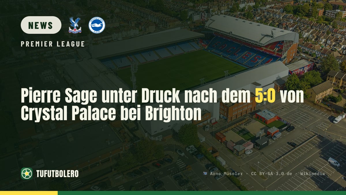 Pierre Sage unter Druck nach dem 5:0 von Crystal Palace bei Brighton