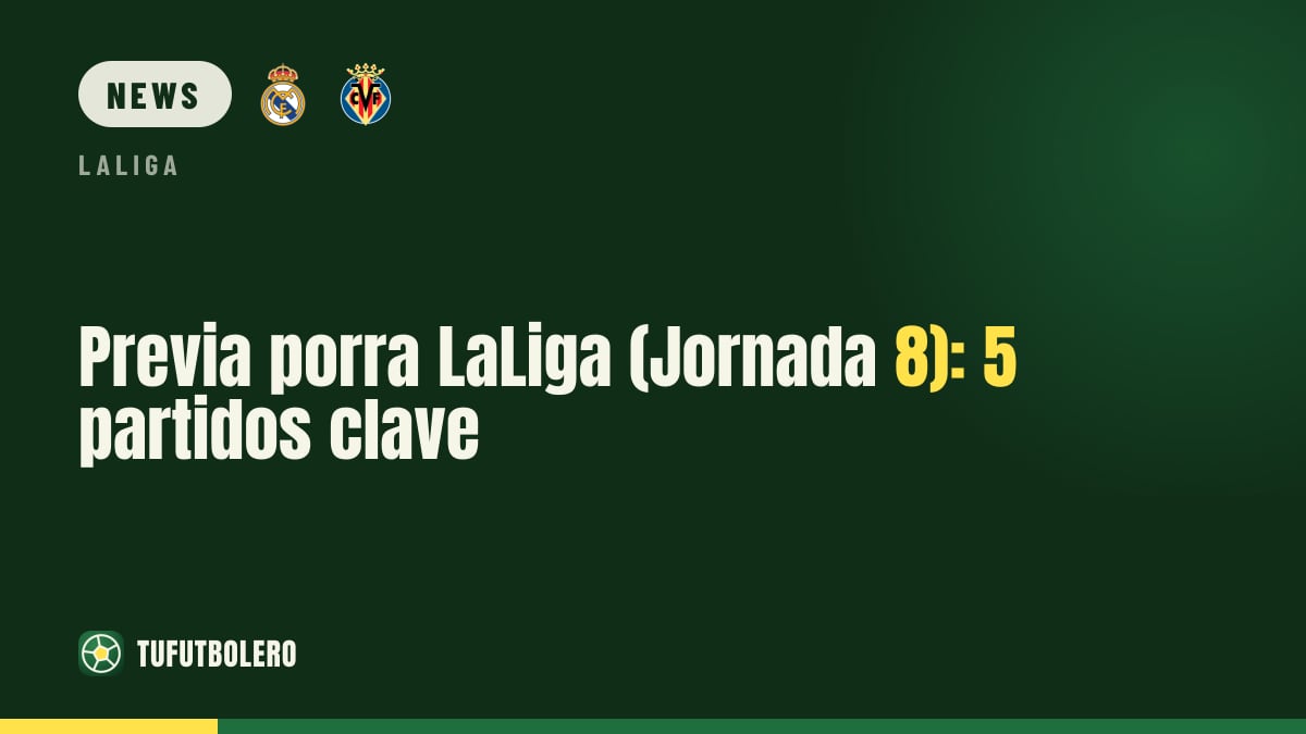 LaLiga Tipp-Vorschau (Spieltag 8): 5 Spiele