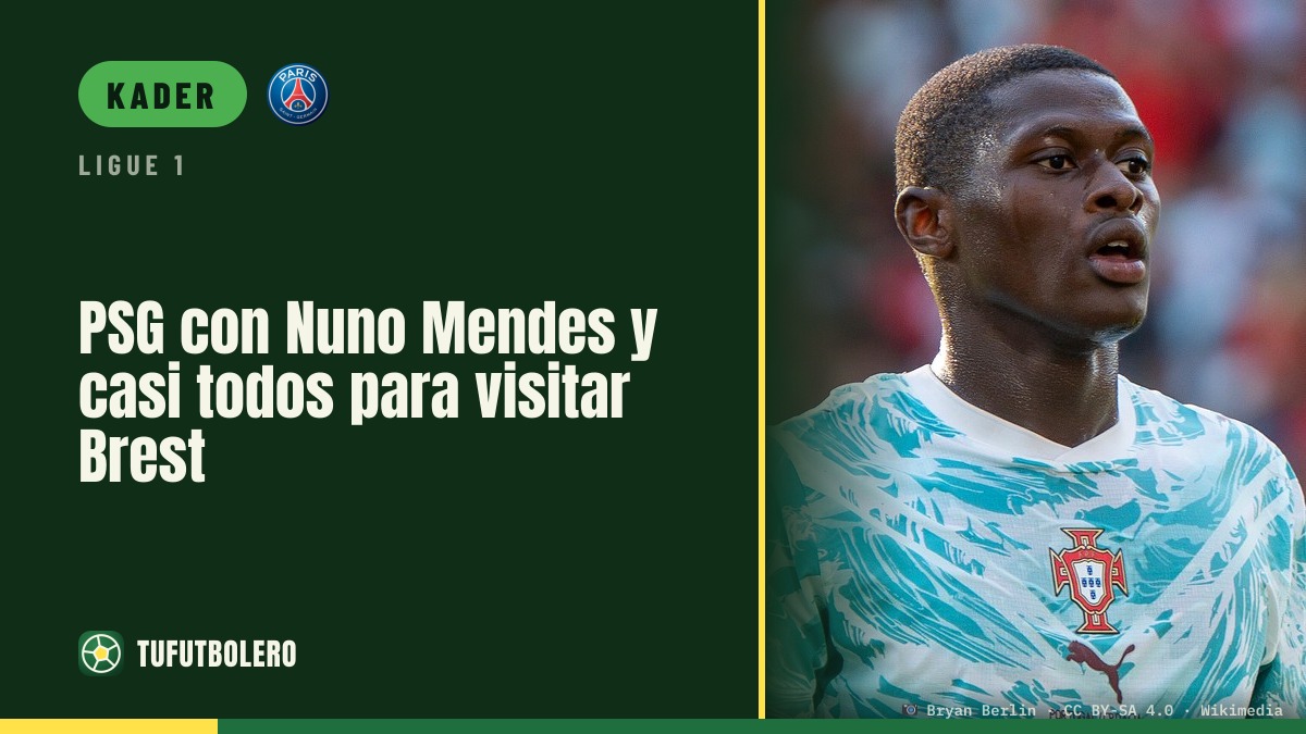 PSG in Bestbesetzung bei Brest: Nuno Mendes zurück