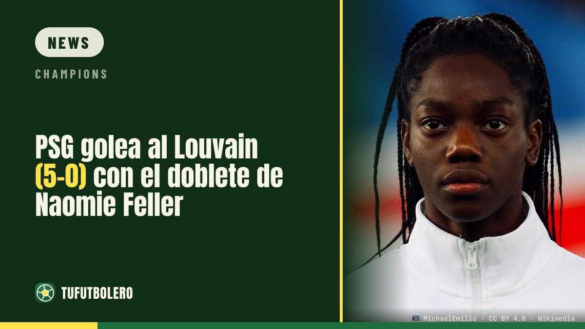 PSG gewinnt gegen Louvain 5:0 dank Doppelschlag von Naomie Feller