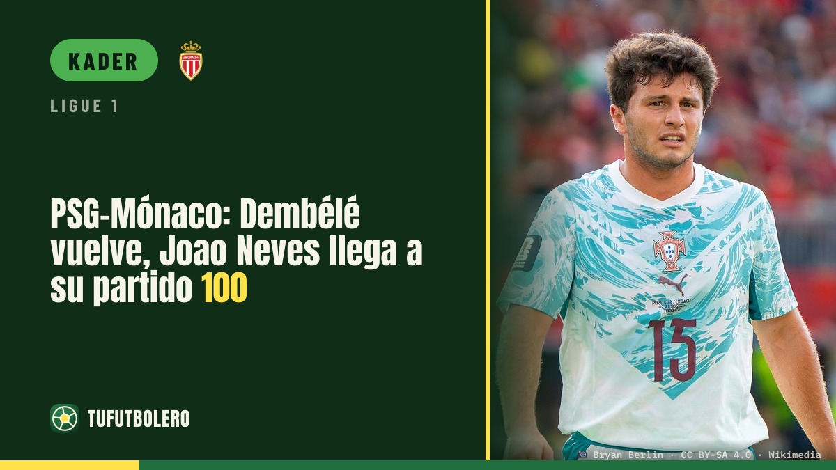 PSG gegen Monaco: Dembélé zurück, Joao Neves vor dem 100. Spiel