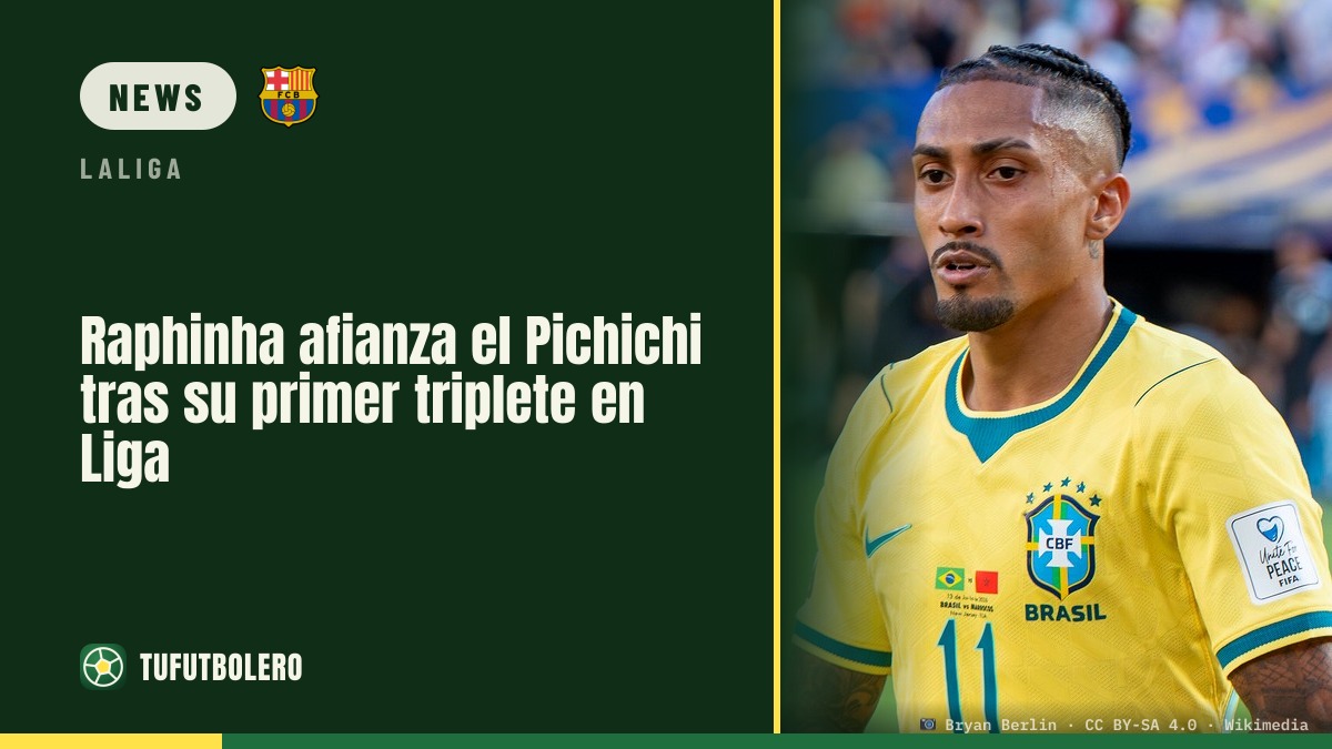 Raphinha übernimmt den Pichichi nach seinem ersten Liga-Hattrick