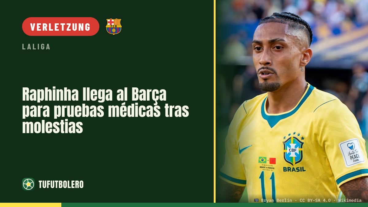 Raphinha kommt ins Barça-Lazarett für Medizinchecks nach Beschwerden