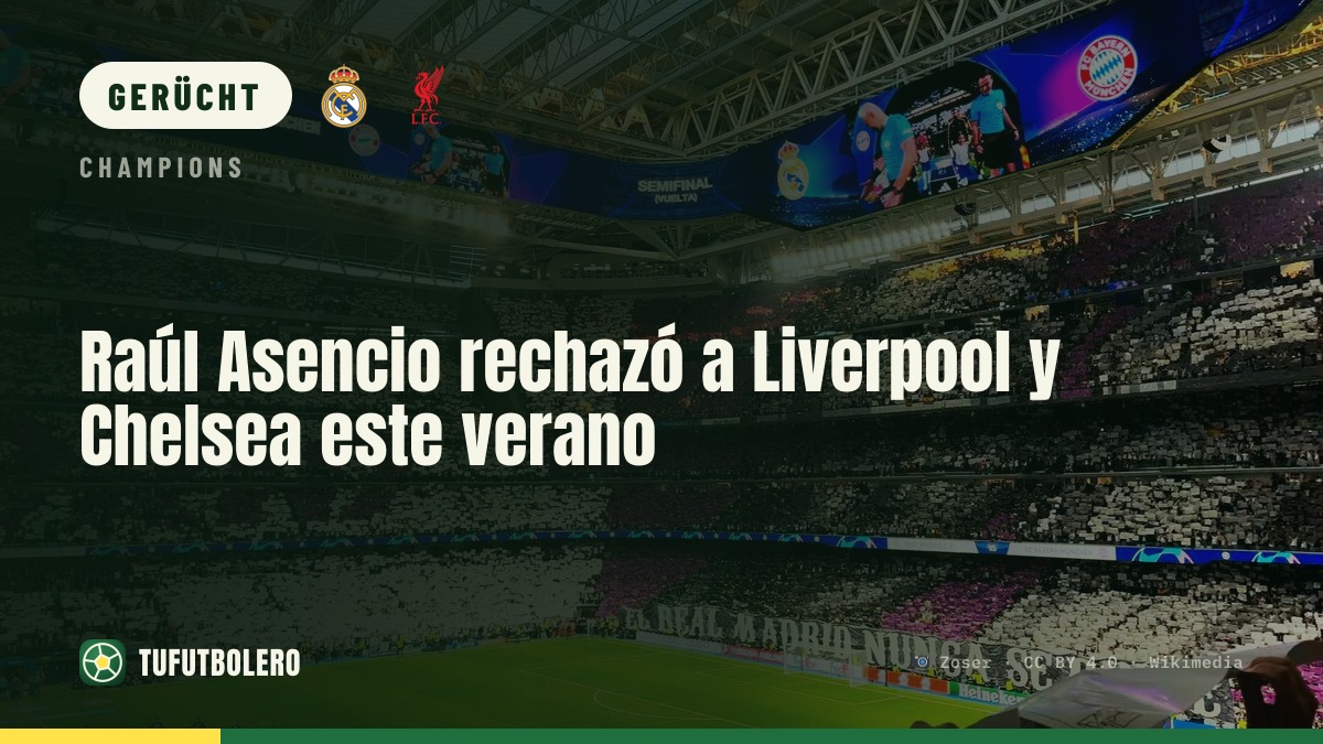 Raúl Asencio sagt Liverpool und Chelsea ab – bleibt beim Real