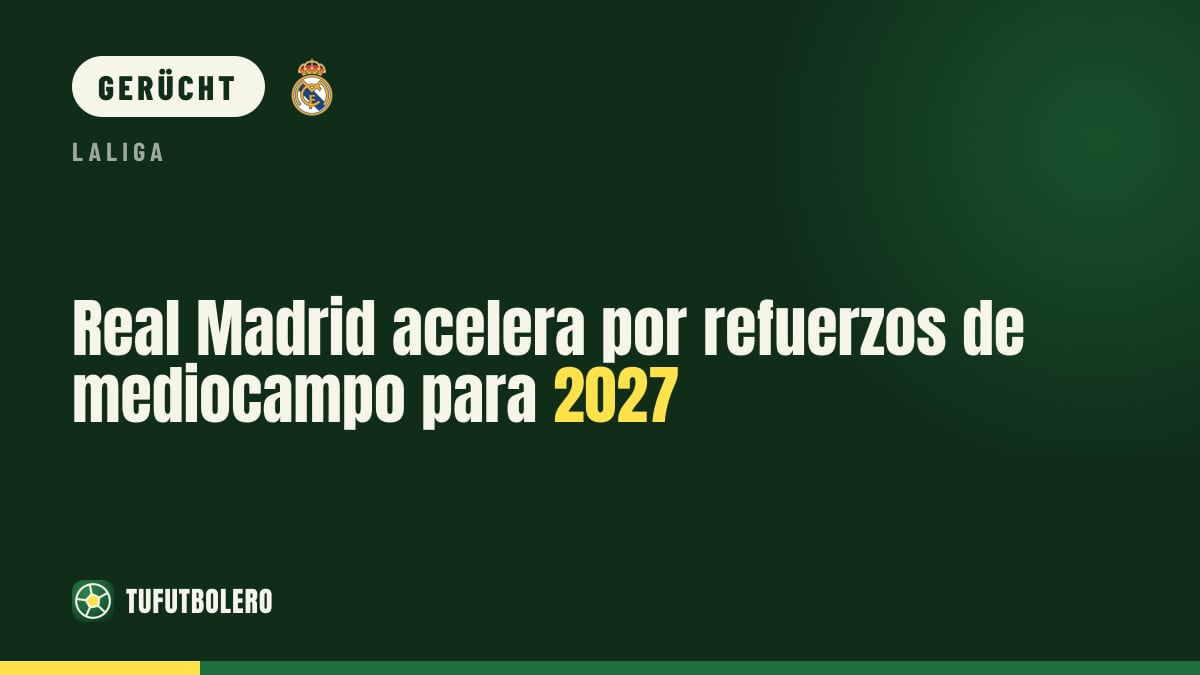 Real Madrid arbeitet intensiv an Mittelfeld-Zugängen für 2027
