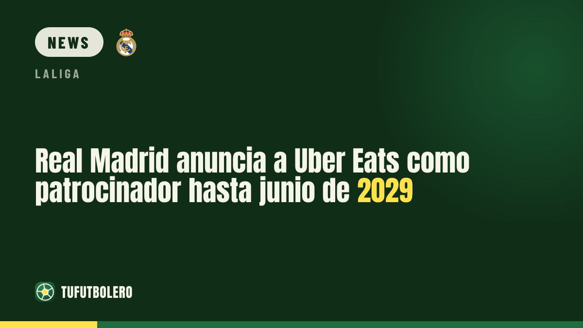Real Madrid: Uber Eats wird Partner bis Juni 2029