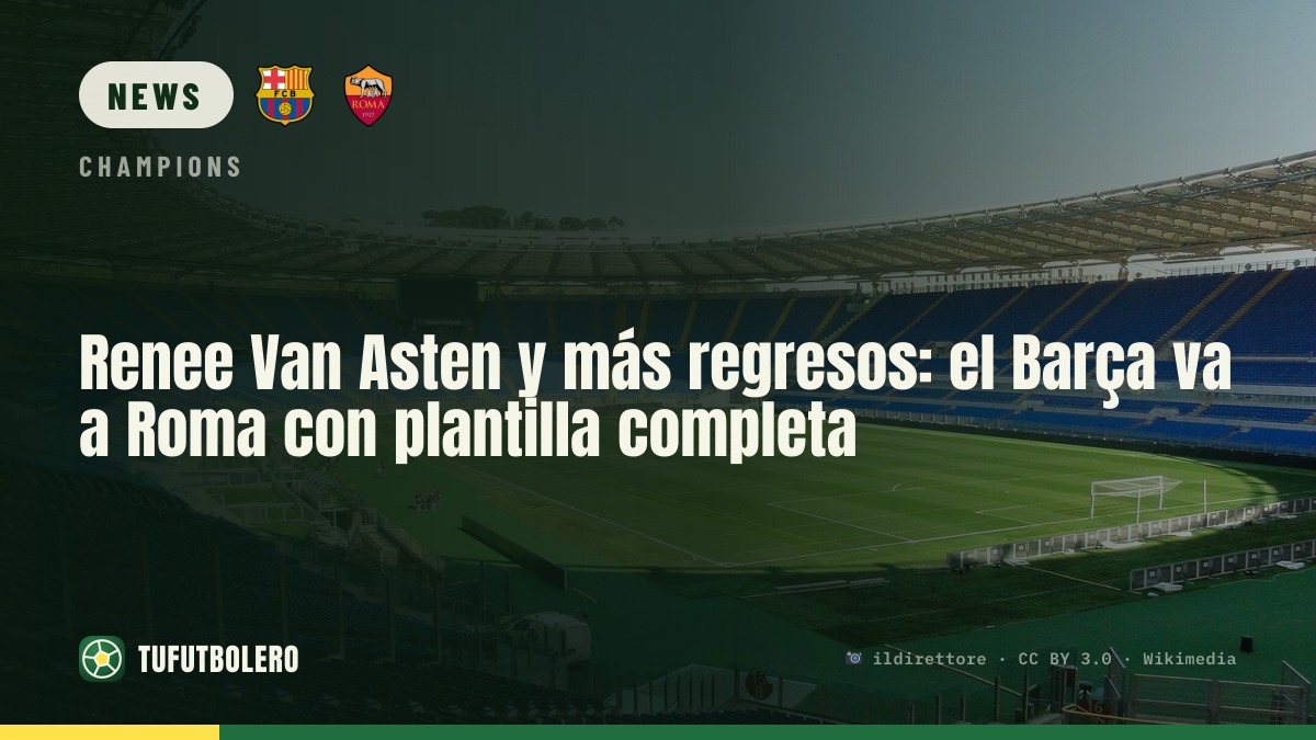 Renee Van Asten kehrt zurück: Barça mit fünf Spielerinnen mehr nach Rom