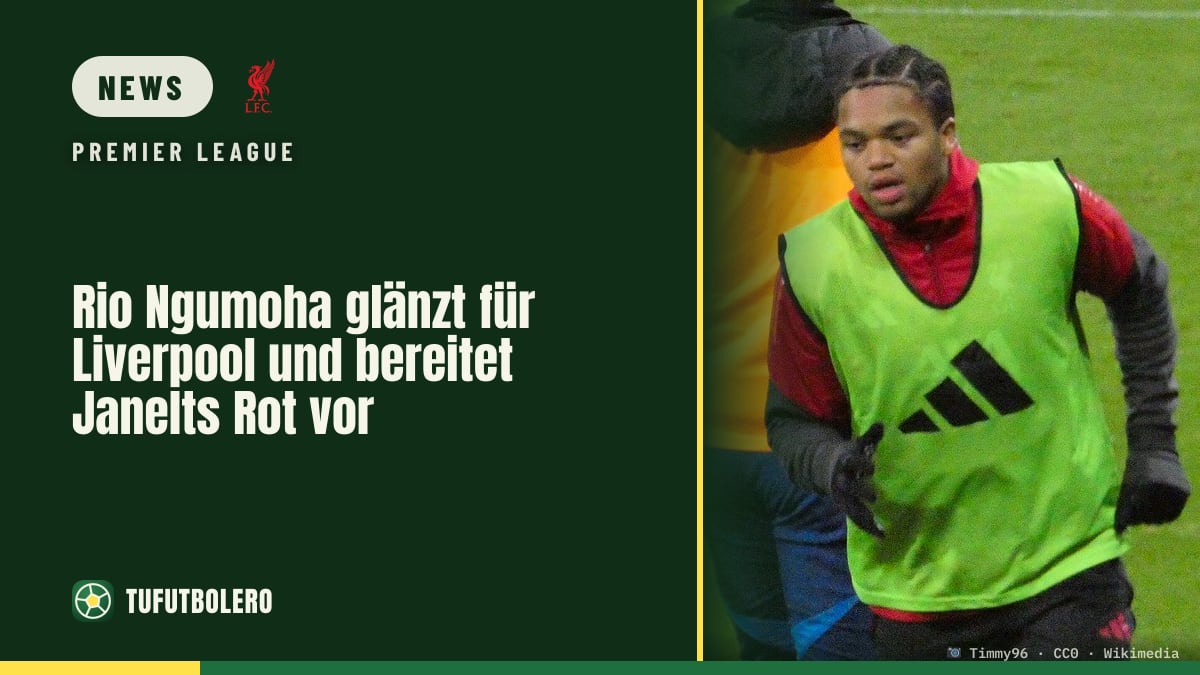 Rio Ngumoha glänzt für Liverpool und bereitet Janelts Rot vor