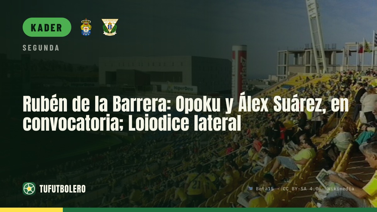Rubén de la Barrera: Opoku und Álex Suárez im Kader, Loiodice als Linksverteidiger