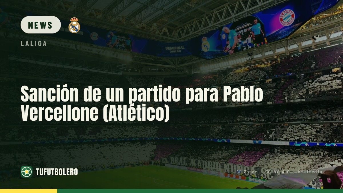 Eine Sperre für Pablo Vercellone (Atlético)