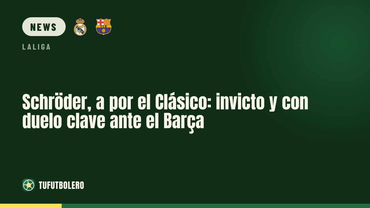 Schröder vor dem Clasico: Real Madrid ungeschlagen gegen Barça
