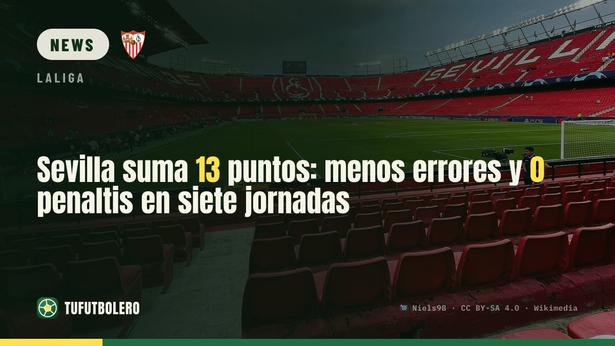 Sevilla macht 13 Punkte: weniger Fehler und noch kein Gegentor vom Elfmeterpunkt