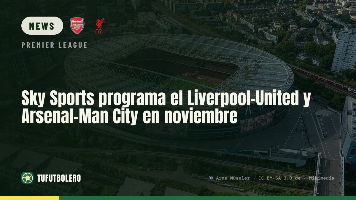 Sky Sports: Liverpool-United und Arsenal-Man City im November live