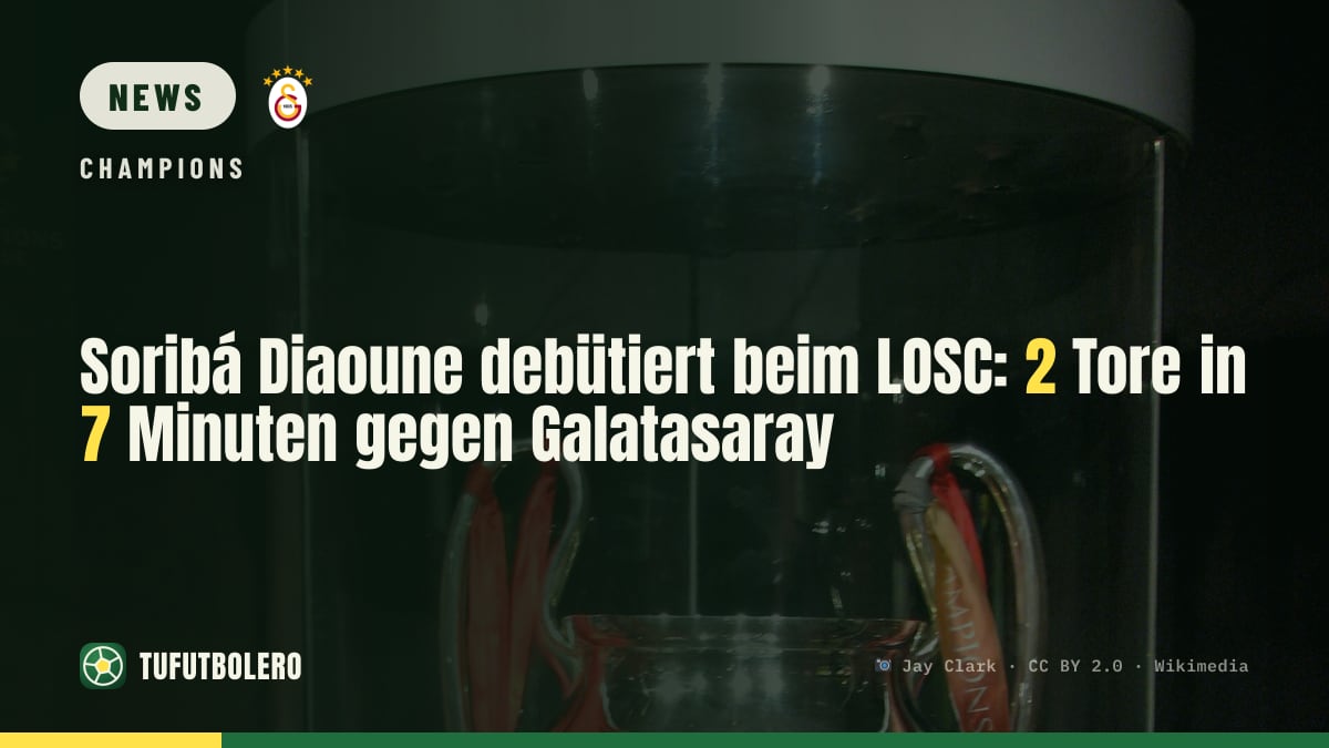 Soribá Diaoune debütiert beim LOSC: 2 Tore in 7 Minuten gegen Galatasaray