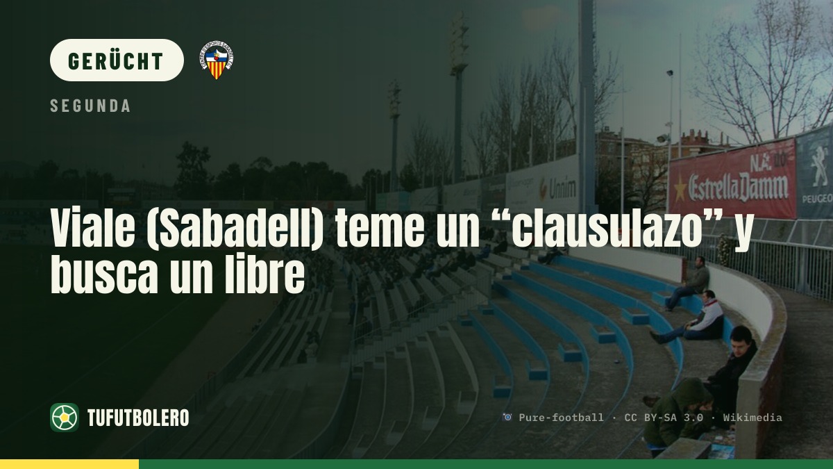 Viale (Sabadell) fürchtet ‘Clausulazo’ und sucht einen Free Agent