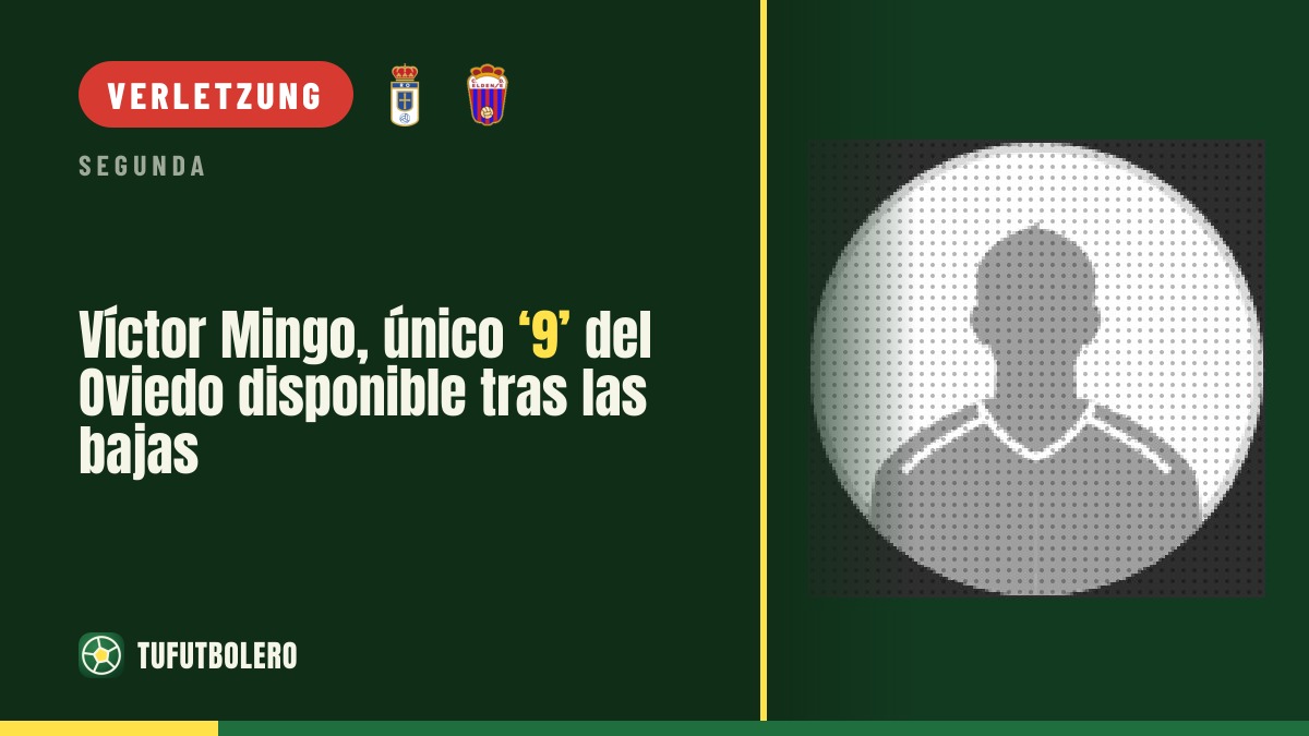 Víctor Mingo ist beim Real Oviedo der einzige verfügbare Neun nach Verletzungen