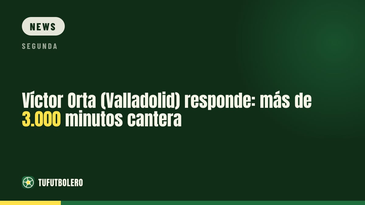 Víctor Orta (Valladolid) kontert: über 3.000 Minuten aus der Jugend