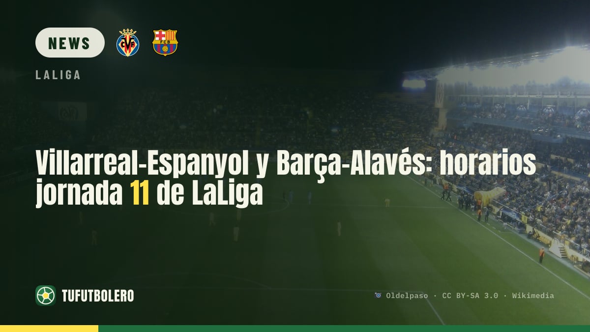 Villarreal-Espanyol und Barça-Alavés: Spielplan zum 11. LaLiga-Spieltag