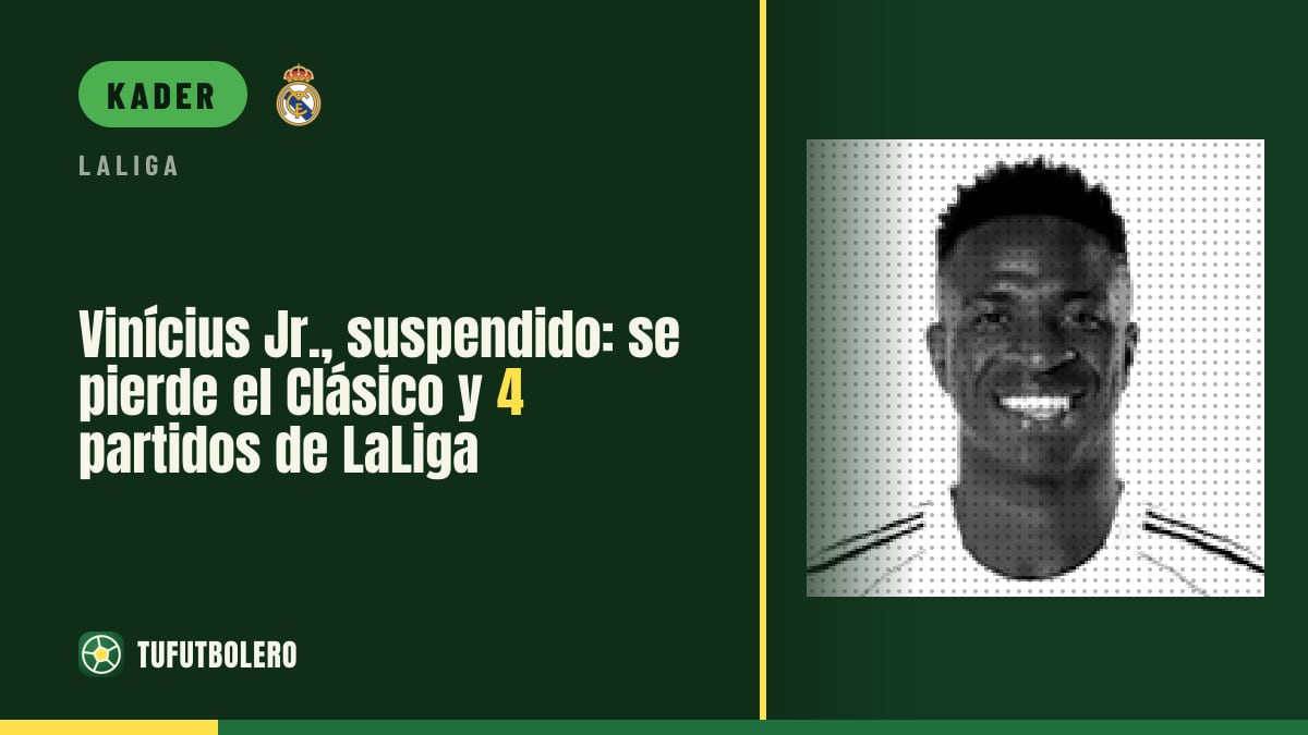Vinícius Jr. gesperrt: verpasst den Clasico und vier LaLiga-Partien