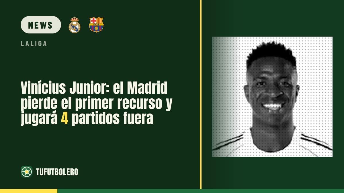 Vinícius Júnior: Real-Madrids Einspruch abgelehnt, vier Spiele Sperre bleiben