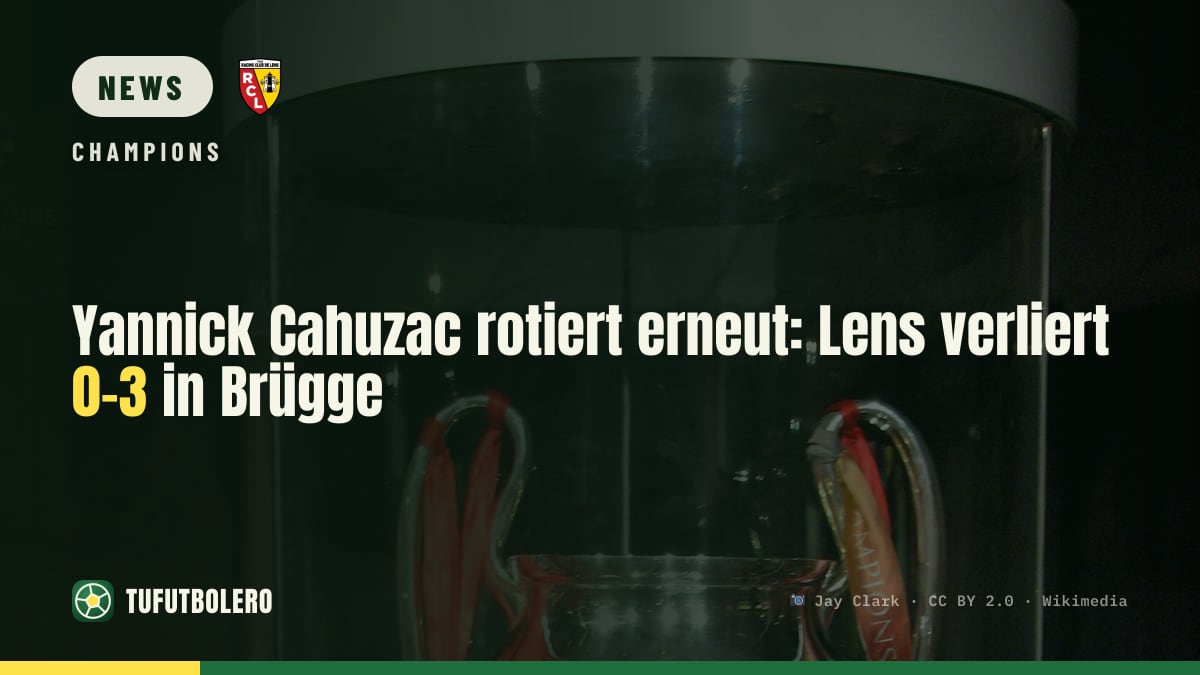 Yannick Cahuzac rotiert erneut: Lens verliert 0-3 in Brügge