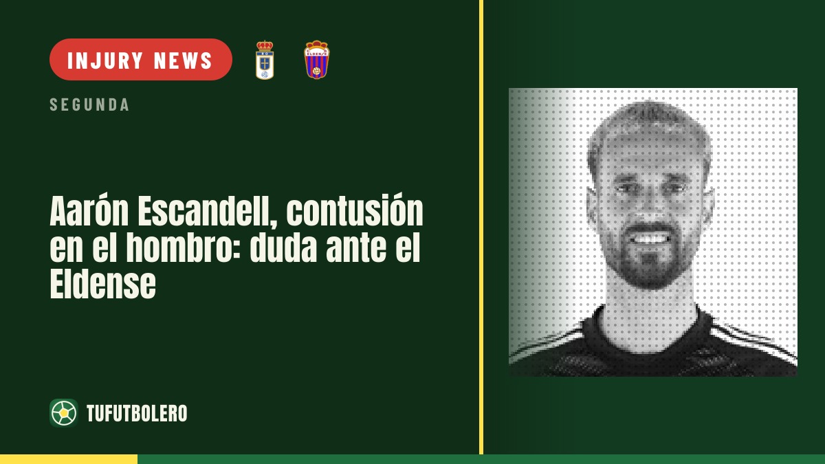 Aarón Escandell shoulder injury: doubt for Eldense clash