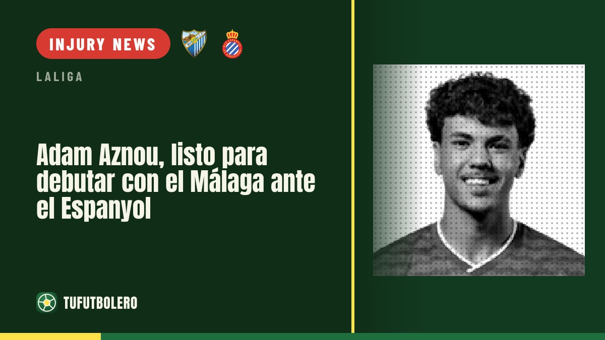 Adam Aznou ready to debut for Málaga vs Espanyol