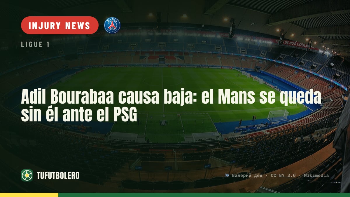 Adil Bourabaa ruled out: Mans without him vs PSG
