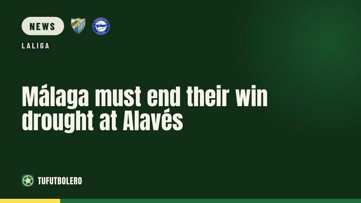 Málaga must end their win drought at Alavés