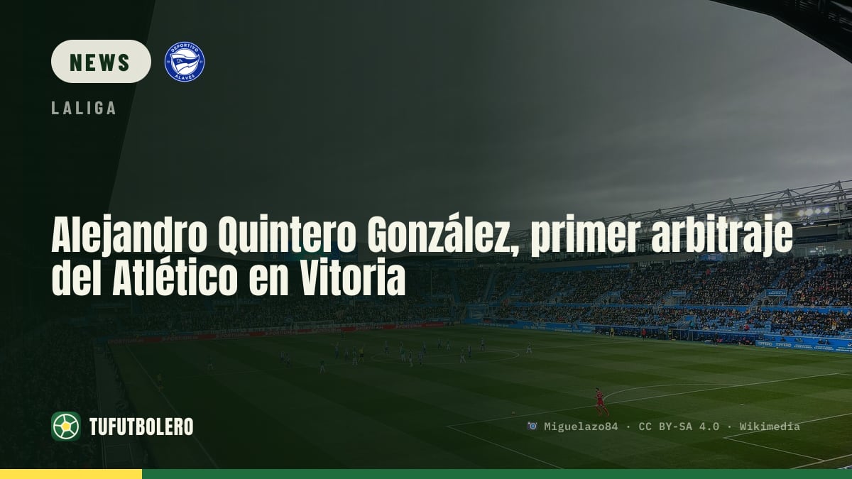 Alejandro Quintero González will referee Atlético’s first game in Vitoria