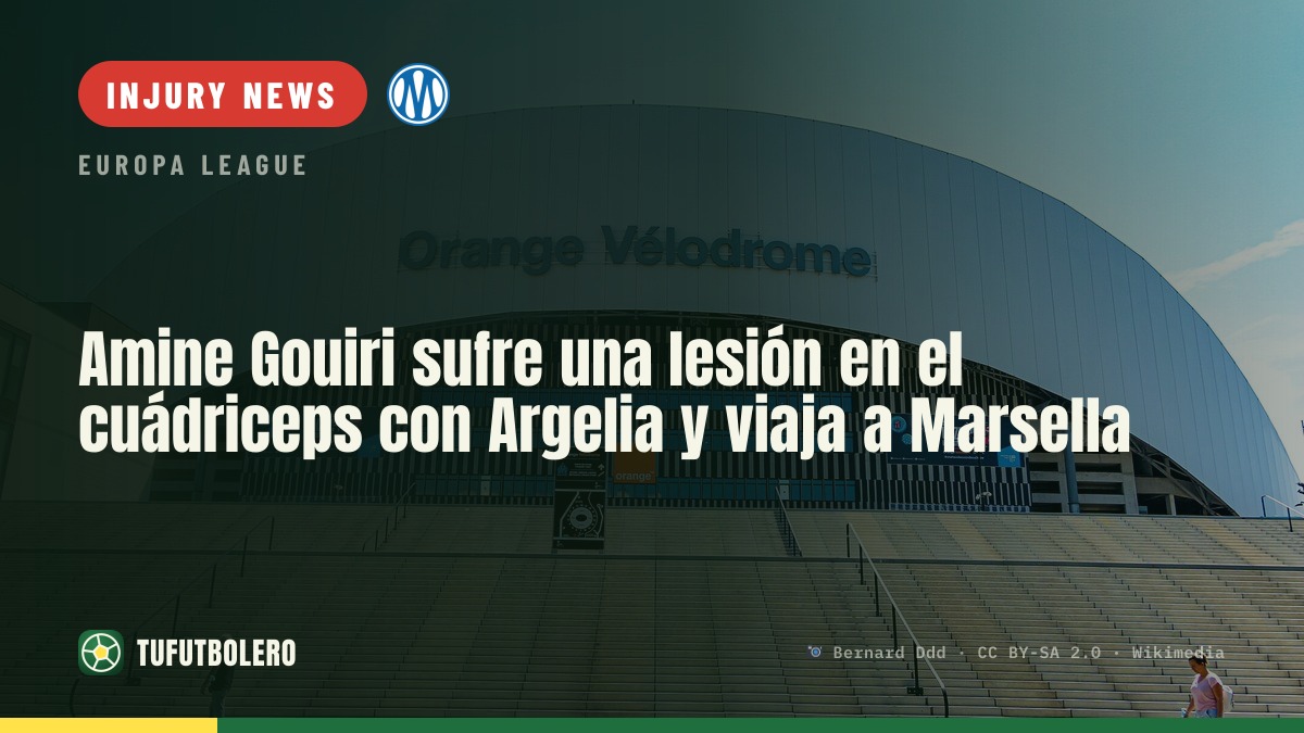 Amine Gouiri injured with Algeria: quadriceps problem, returns to Marseille