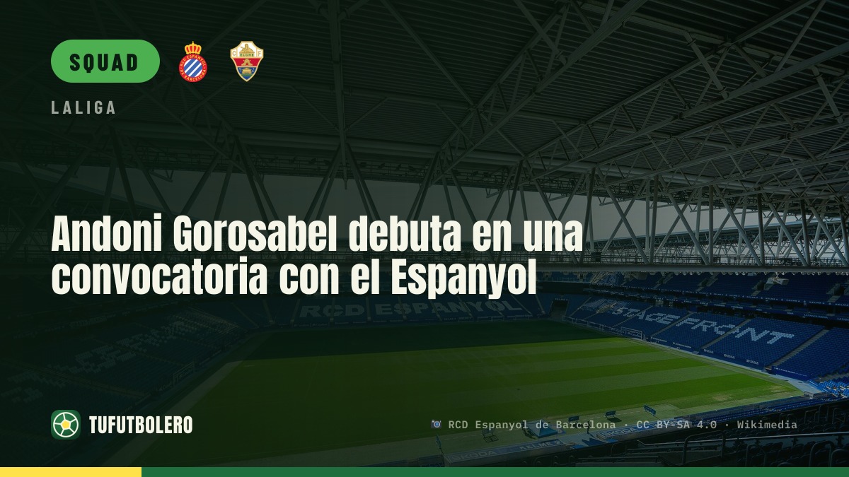 Andoni Gorosabel debuts in an Espanyol call-up