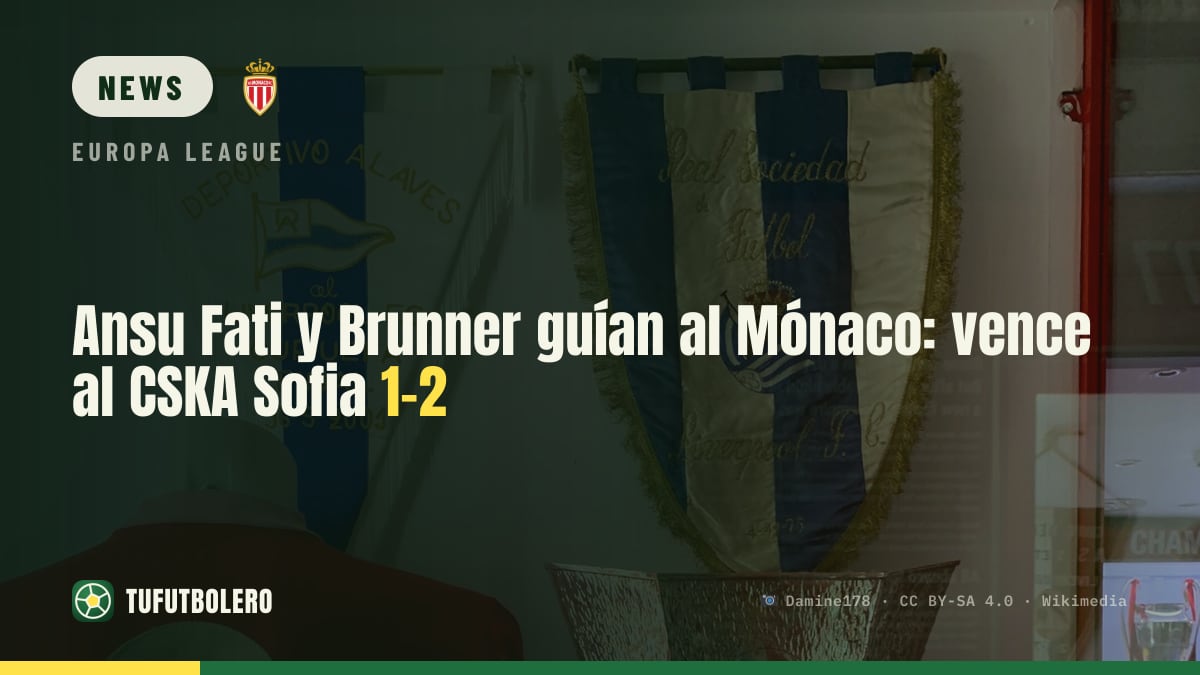 Ansu Fati and Brunner fire Monaco to 1-2 win at CSKA Sofia