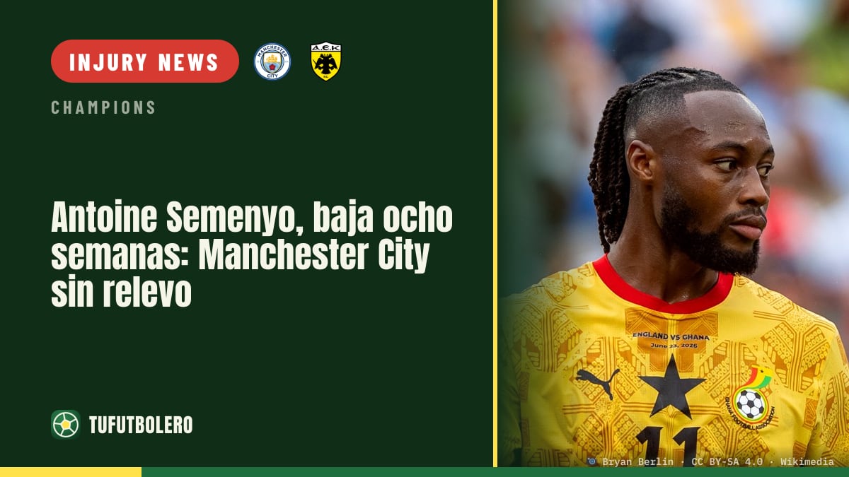 Antoine Semenyo ruled out for eight weeks as Man City lose cover